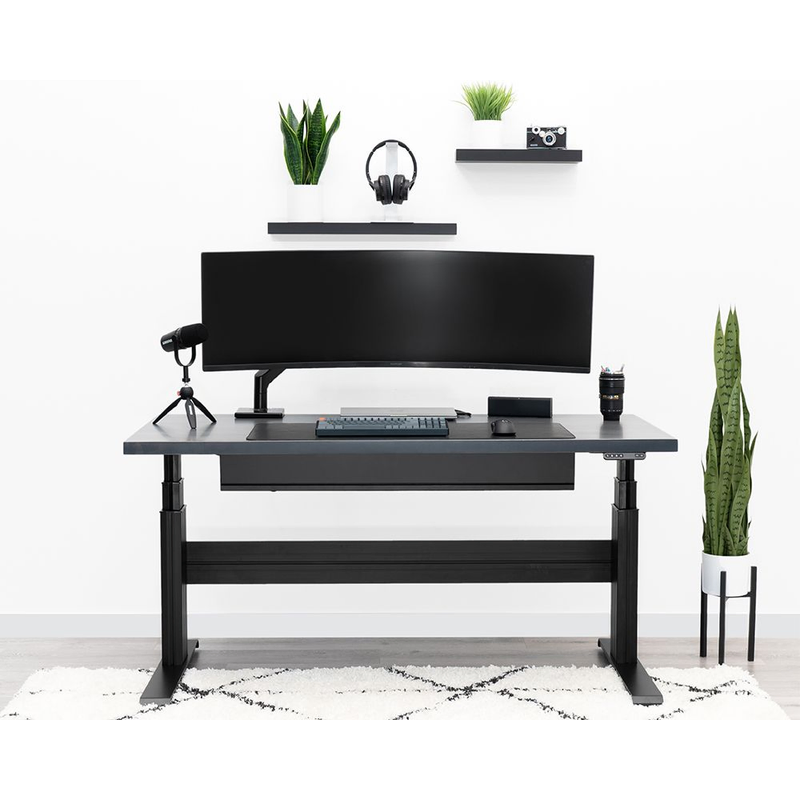 NewHeights S Series Premium Electric Standing Desk w/ Wood Top