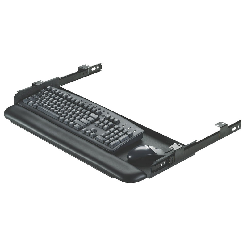 Mount-It! Under Desk Keyboard Drawer With Mouse Platform - Black